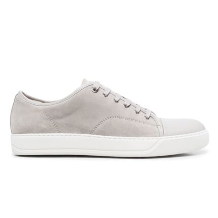 lanvin dbb1 low top suede sneakers grey